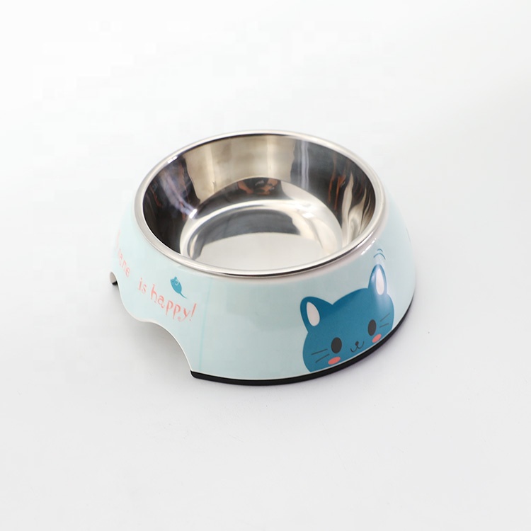 Custom Dog Bowl Simple Nonslip Stainless Dog Melamine Bowl