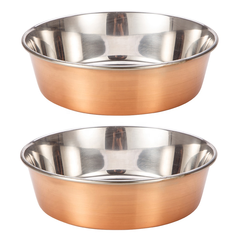 Custom Dog Bowl Stainless Steel Crystal Copper Pet Bowl Prices