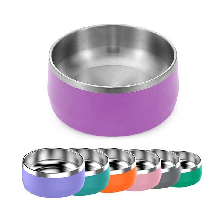 Custom Environmental Stylish Travel Fun Stainless Pet Bowls