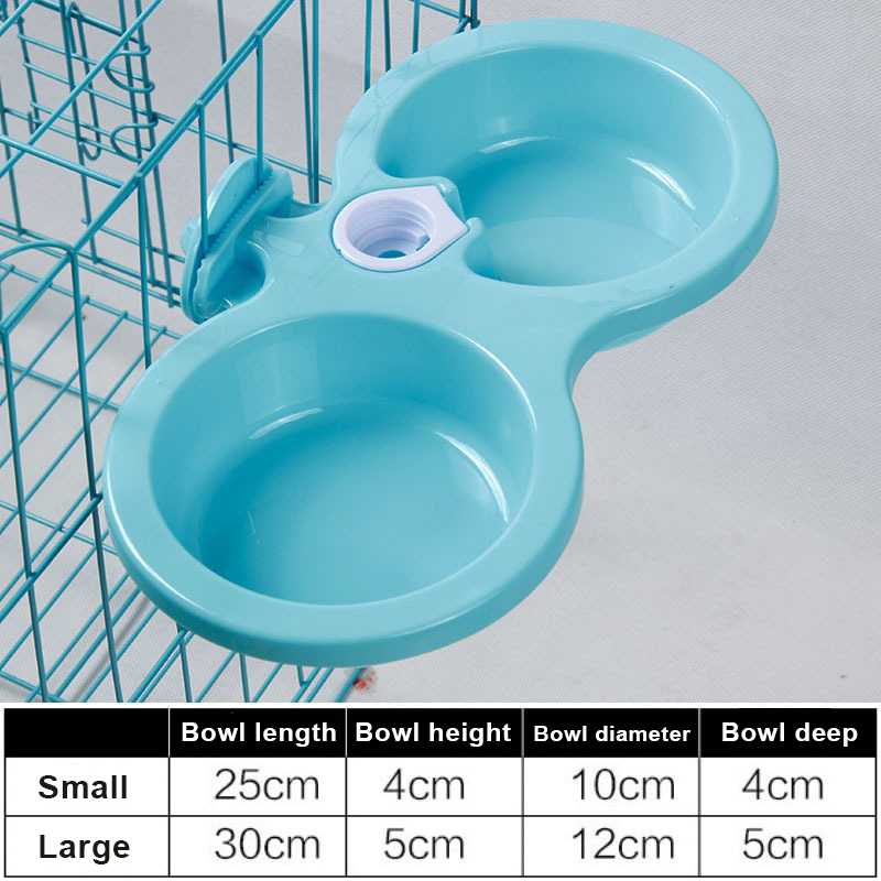 Custom Hanging Automatic Drinking Water Double Pet Bowl Cat Dog Feeding Bowl