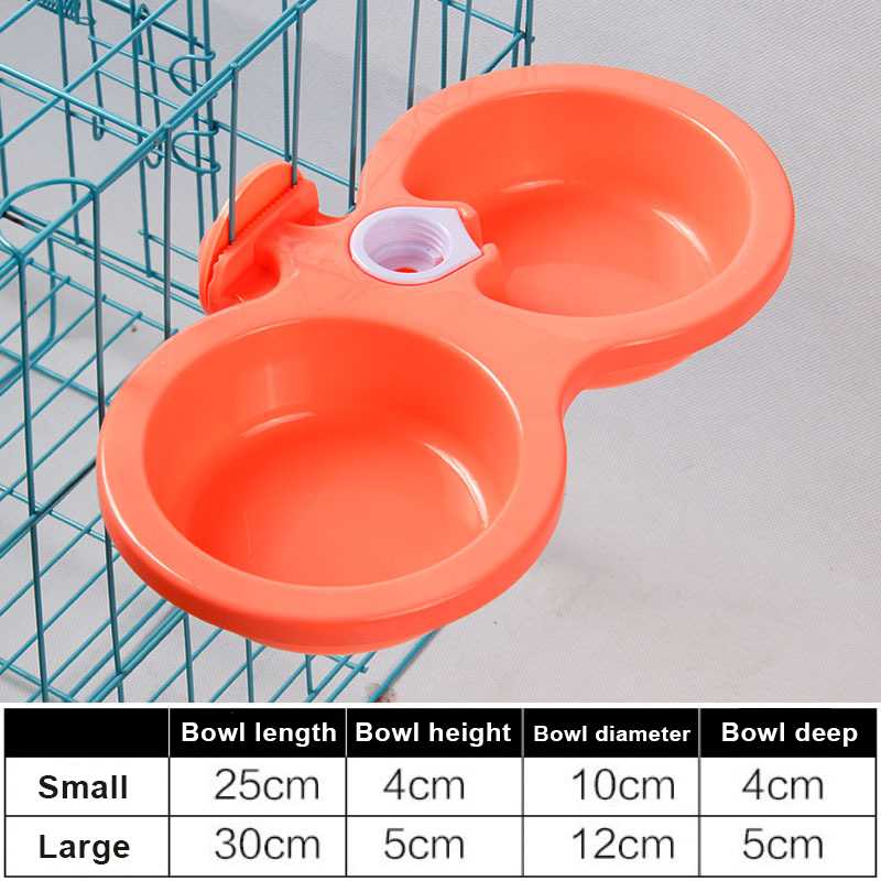 Custom Hanging Automatic Drinking Water Double Pet Bowl Cat Dog Feeding Bowl