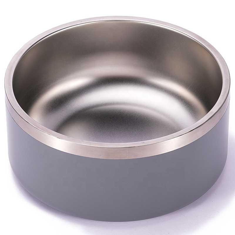 Customize Double Walled Vacuum Insulation Stainless Steel 32oz 64oz Dog Cat Pet Bowls Large Dogs Clearance