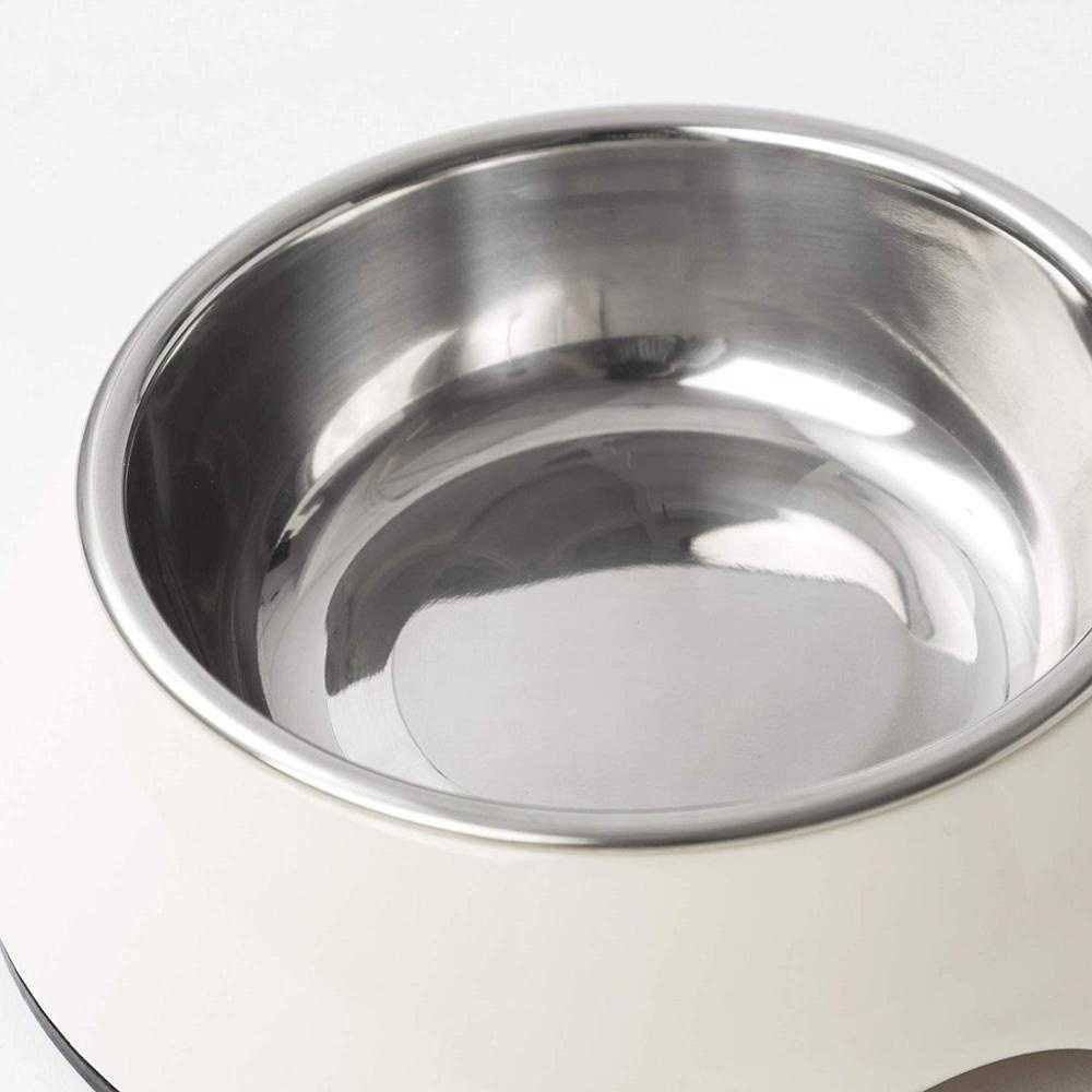 DOKA Melamine Dog Bowls Stainless Steel Pet Feeder Dog Food Feeding Bowl Antislip