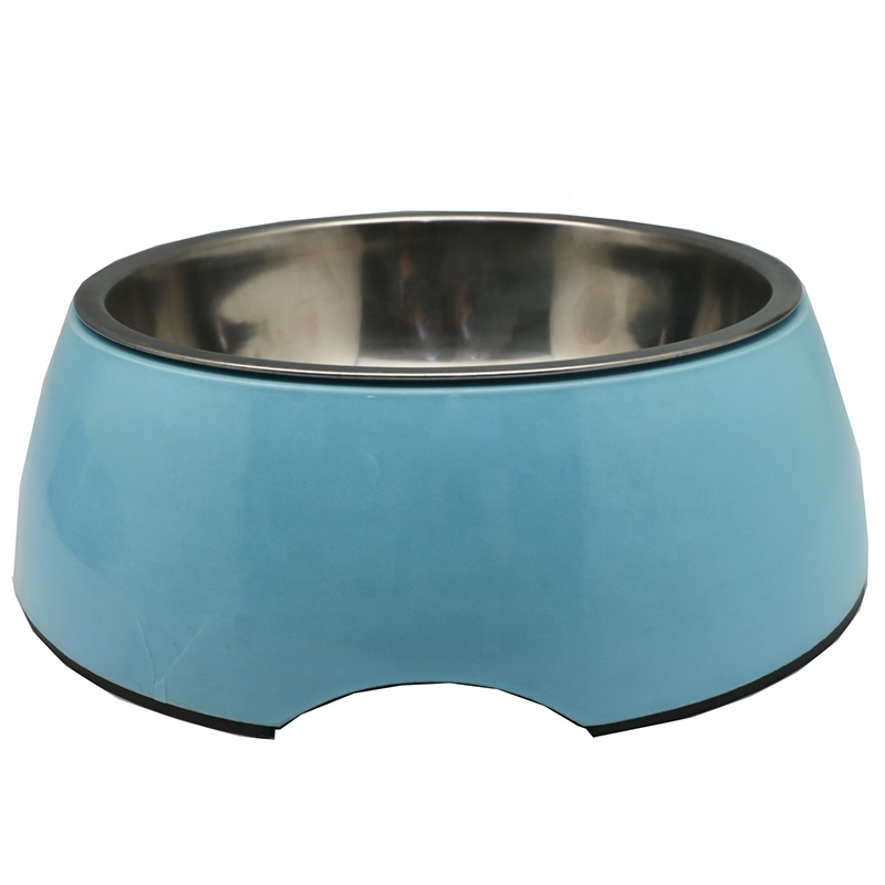 DOKA Melamine Dog Bowls Stainless Steel Pet Feeder Dog Food Feeding Bowl Antislip