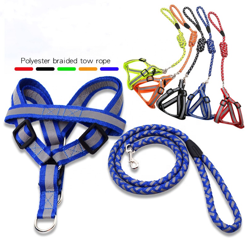 Direct OEM Personalized Dog Tow Rope Leash Pet Adjustable Soft Nylon Rope