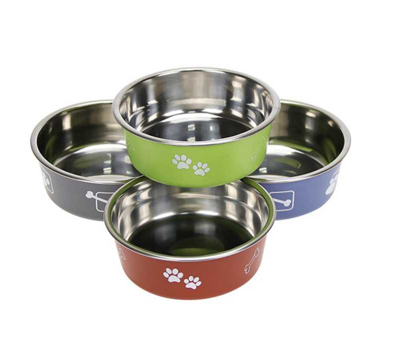 Direct Sale Dog Bowl Stainless Steel Dog Pet Bowls With Silicone Mat