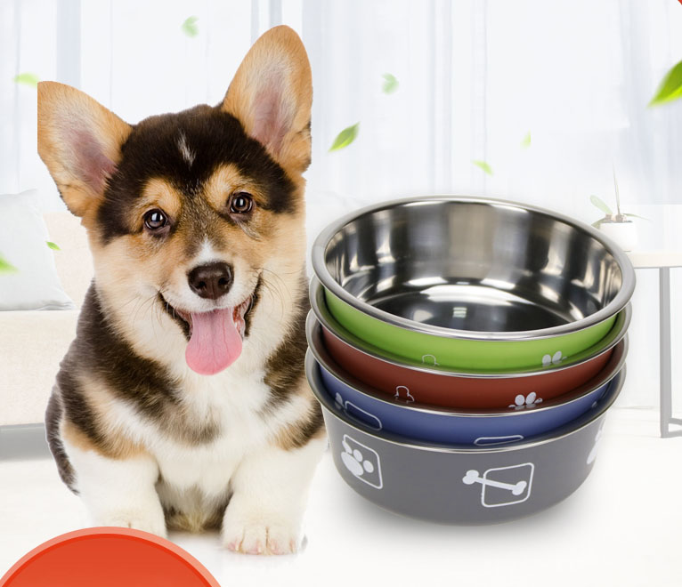 Direct Sale Dog Bowl Stainless Steel Dog Pet Bowls With Silicone Mat