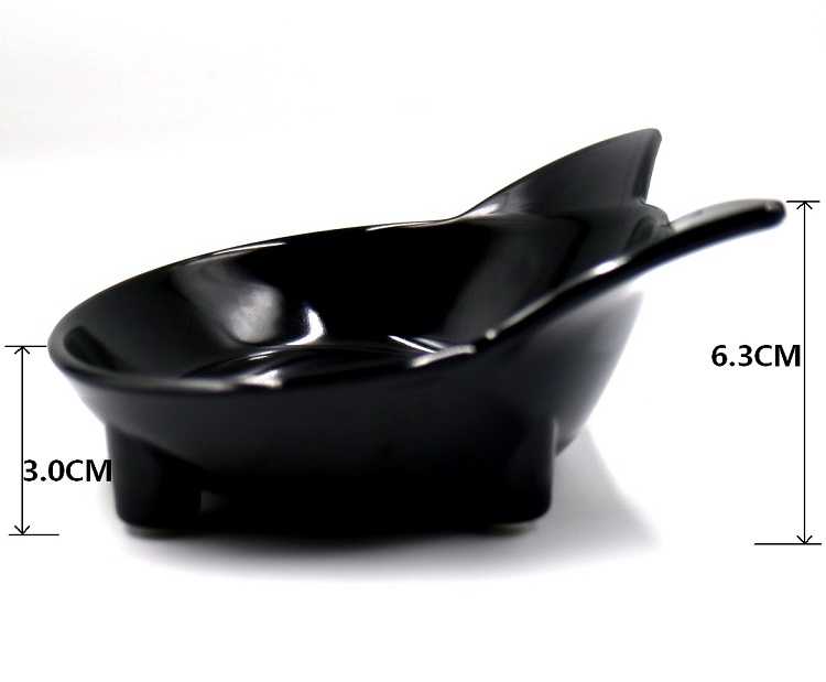 Direct Supply Cute Cat Shaped Pet Bowl Melamine Nonslip Color Cat Dog Bowl