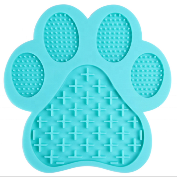 Dog Bowl Slow Feeder Customized Silicone Paw Bath Dog Licking Pad Pet Bowls Feeders Dogs Nad Cats Eating Slow