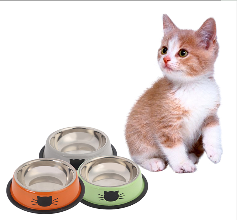 Dog Bowls Stainless Steel Pet Feeder Dog Food Feeding Bowl