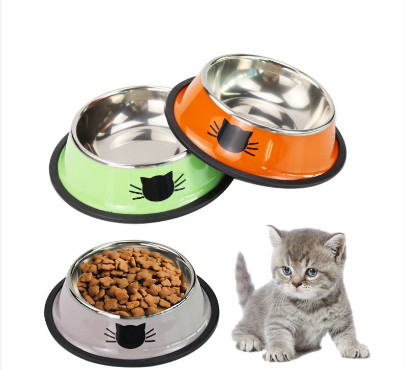 Dog Bowls Stainless Steel Pet Feeder Dog Food Feeding Bowl