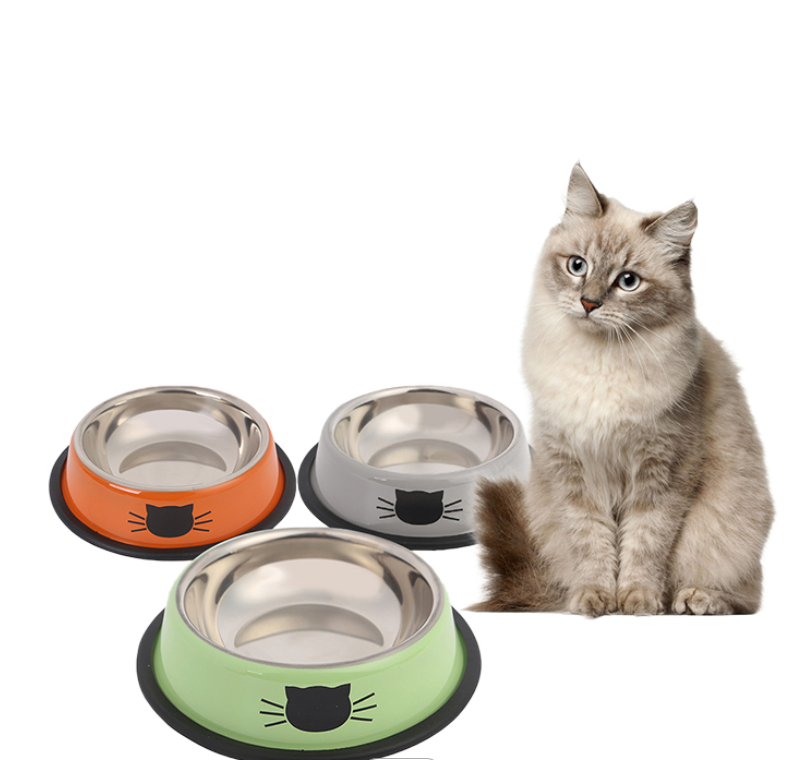 Dog Bowls Stainless Steel Pet Feeder Dog Food Feeding Bowl