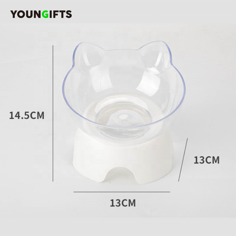 Dogs Food Water Feeder Cat Double Bowl Antiskid Pet Cat Basin Cat Dog Rice Bowl Plastic Dog Bowls