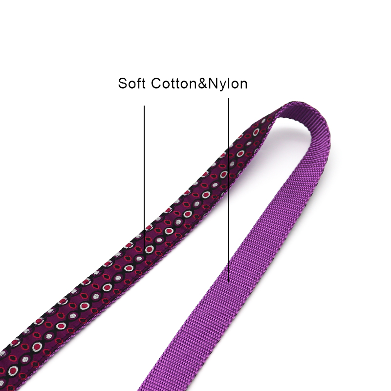 Dot Print Cute Pet Cord Lead Dog Collar Leash Set Personalized