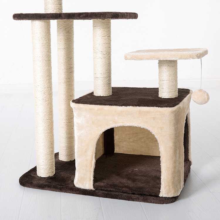 Durable Using Low Cat Climbing Tree Furniture Scratcher Post Cat Tree