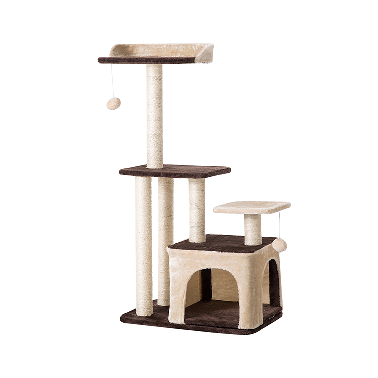 Durable Using Low Cat Climbing Tree Furniture Scratcher Post Cat Tree