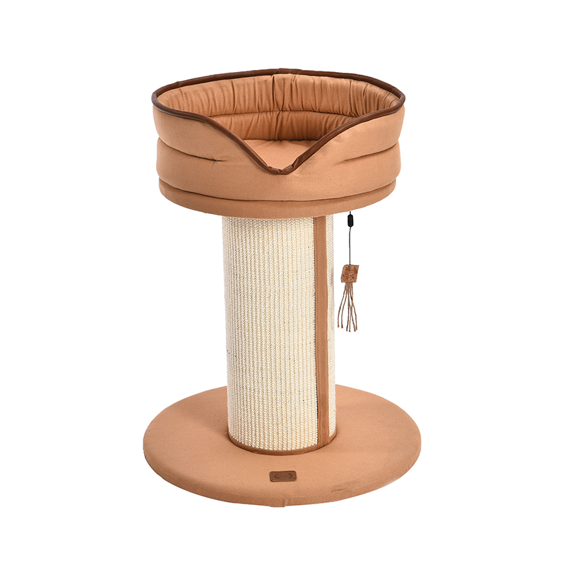 Eco Friendly Cat Tree House Cat Scratching Post With Soft Bet Feather Toy Camas Para Gatos