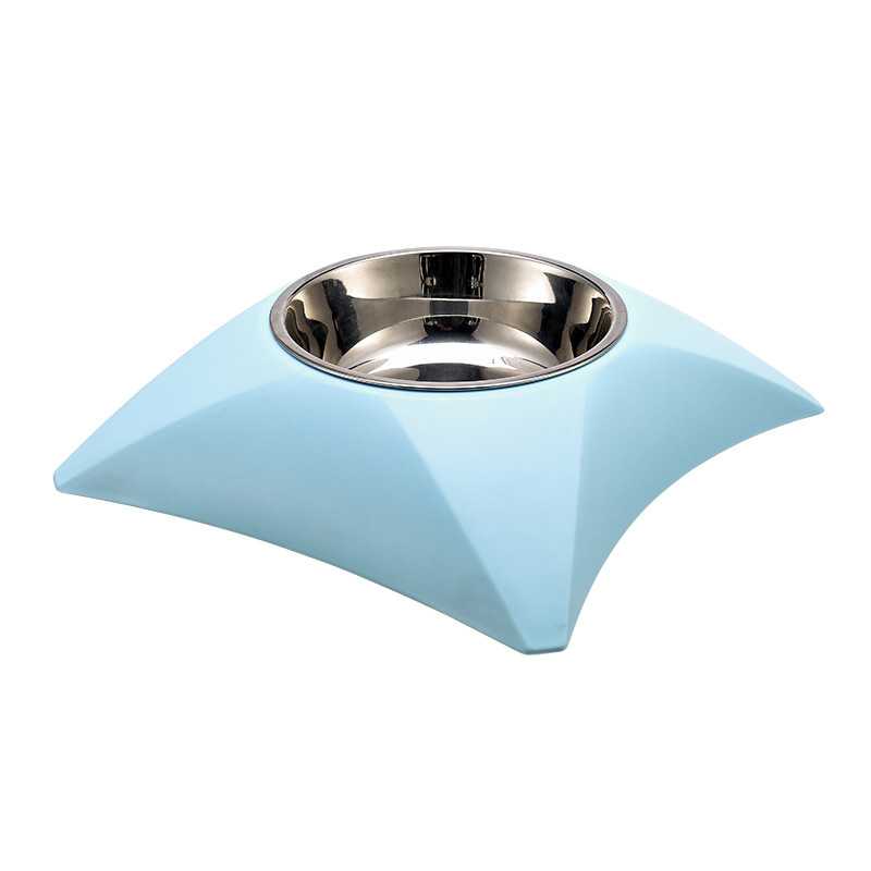 Elevated Stainless Steel Pet Bowls Cat Raised Stand Neat Dish Pet Food Feeder Dog Bowl