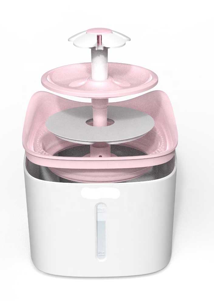 Flower Automatic Electronic LED 2L Litter Pet Water Dispenser Dog Feeder Pet Water Cat Water Fountain