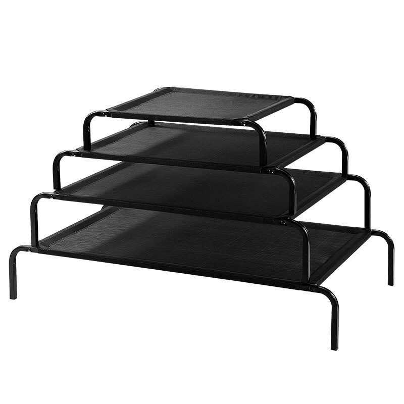 Heavy Duty SteelFramed Cotstyle Portable Original Elevated Dog Cot Bed 35 43 49 Inches Large Raised Pet Bed