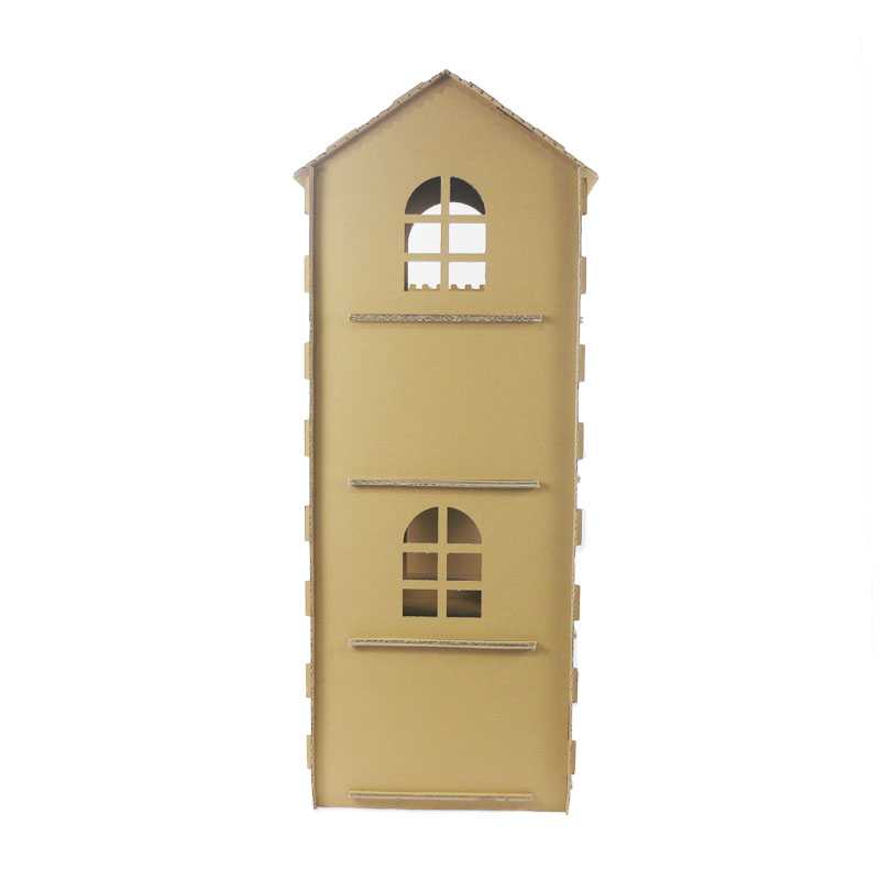 Indoor Cat House Pet Cat Play Cardboard Cat House