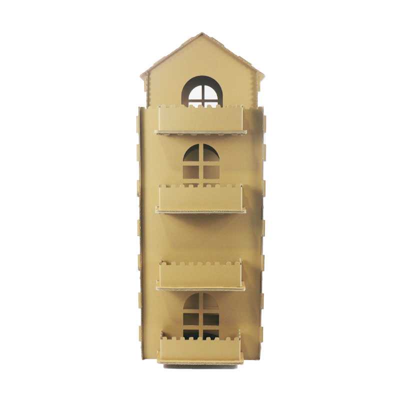 Indoor Cat House Pet Cat Play Cardboard Cat House