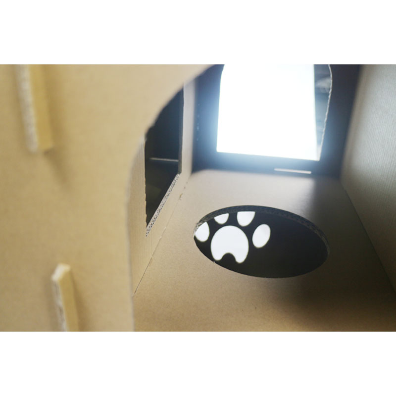 Indoor Cat House Pet Cat Play Cardboard Cat House