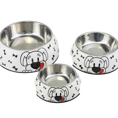 Ing Stainless Steel Antiskid Rubber Ring Custom Available Pet Food Bowl