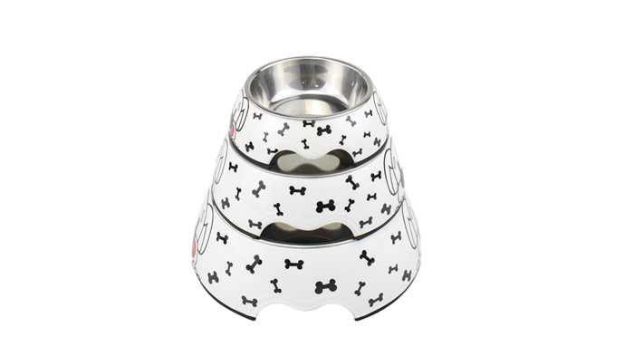 Ing Stainless Steel Antiskid Rubber Ring Custom Available Pet Food Bowl