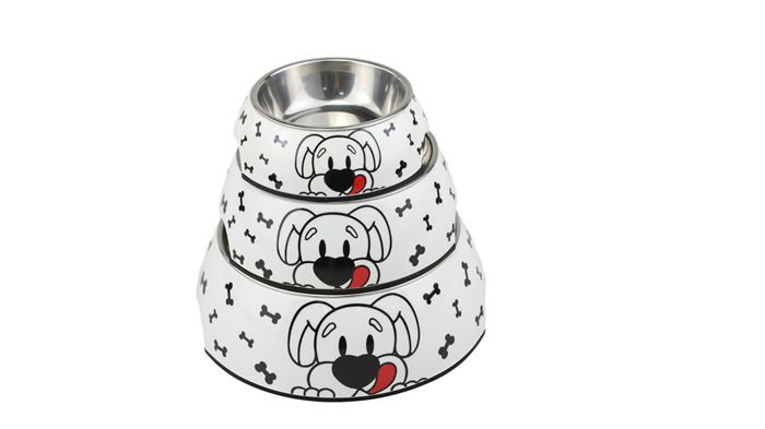 Ing Stainless Steel Antiskid Rubber Ring Custom Available Pet Food Bowl