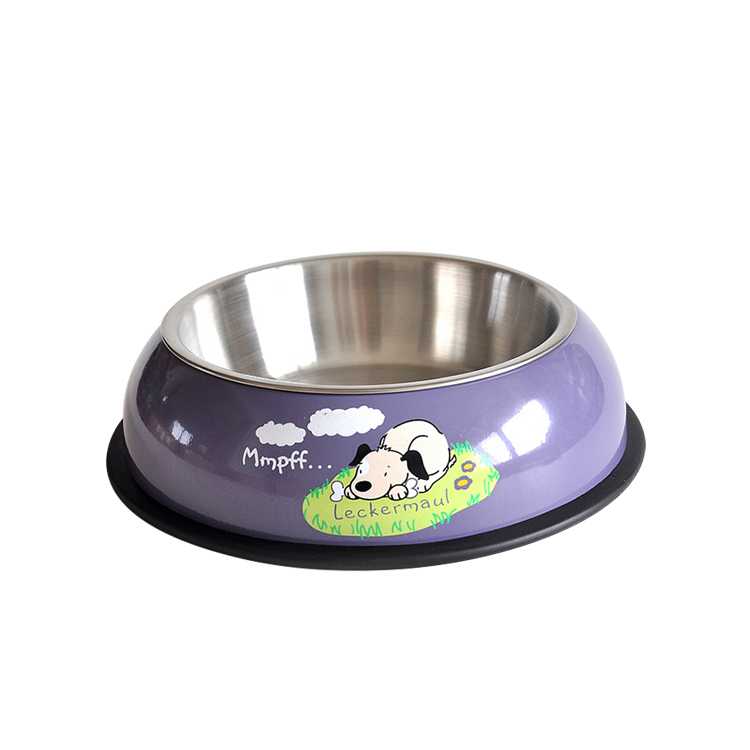 Ing Stainless Steel Bowl Pet Environmental Protection Paint Food Water Feeder Dogs Cats Puppy Dog