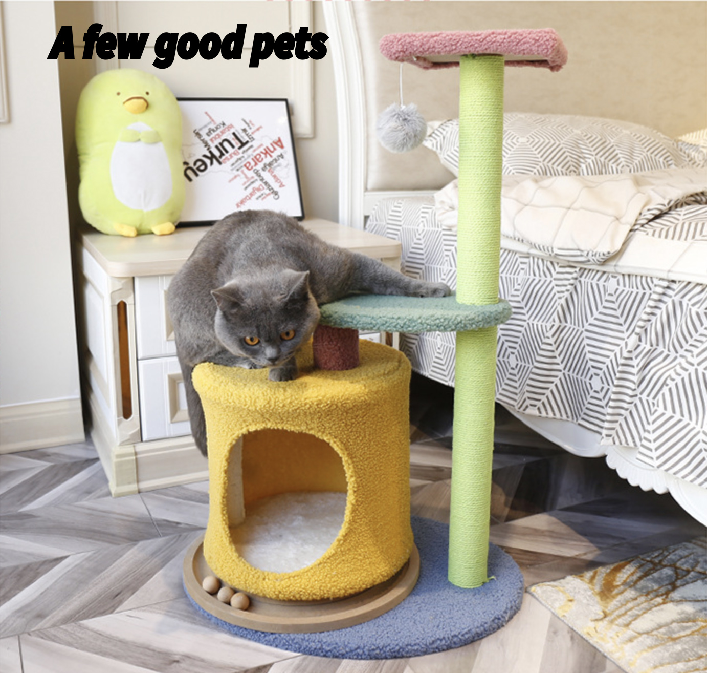 Interactive Cat Toy Scratch Board The Paradise Of Cat Tree House Cat Ball