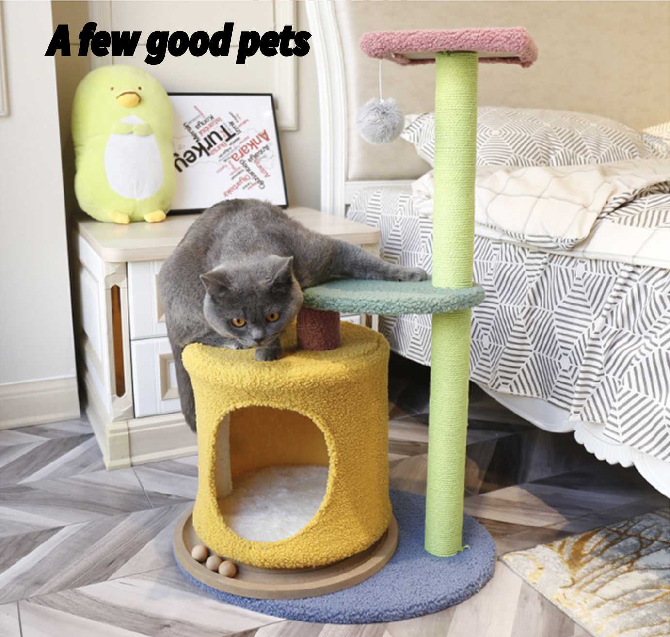 Interactive Cat Toy Scratch Board The Paradise Of Cat Tree House Cat Ball
