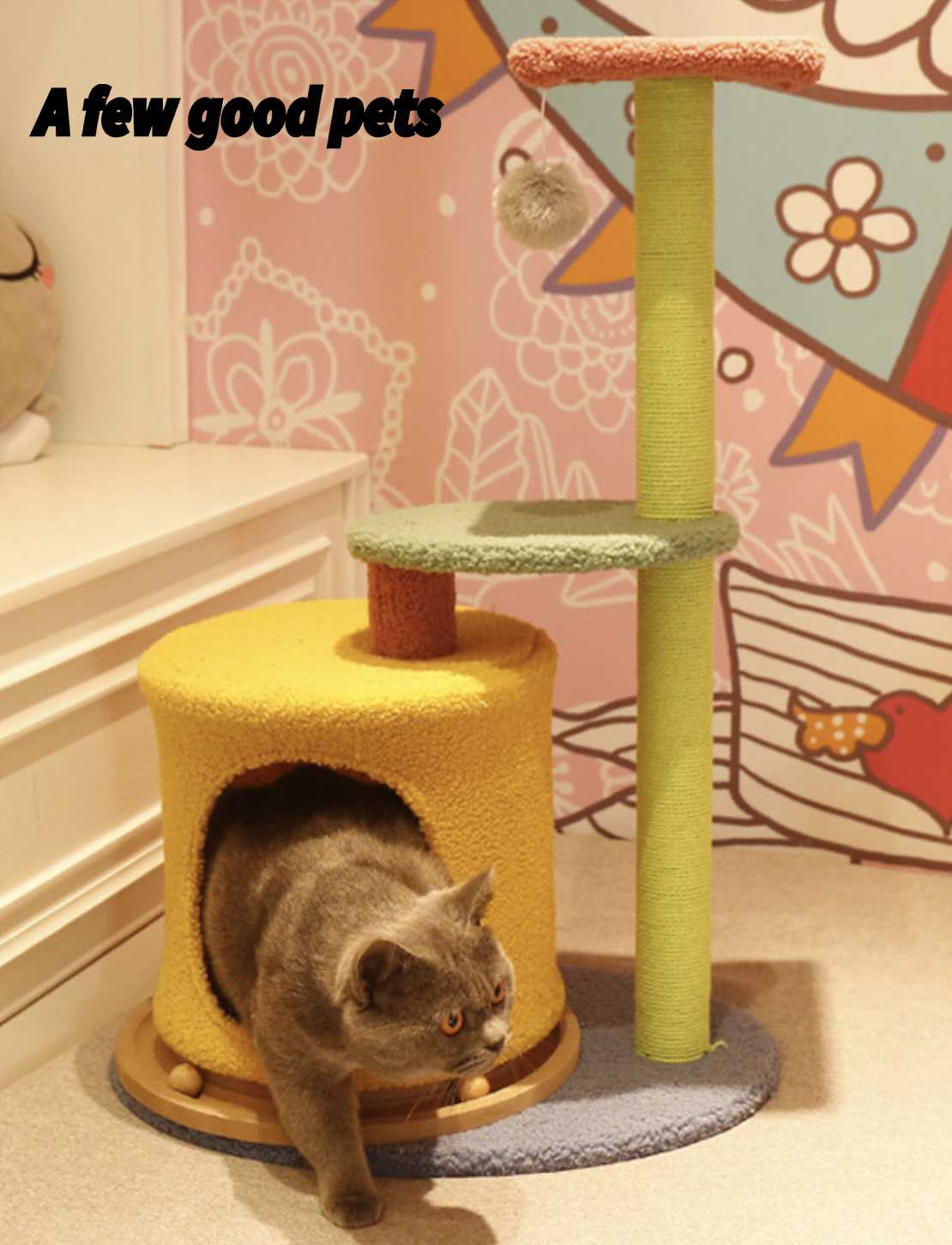 Interactive Cat Toy Scratch Board The Paradise Of Cat Tree House Cat Ball