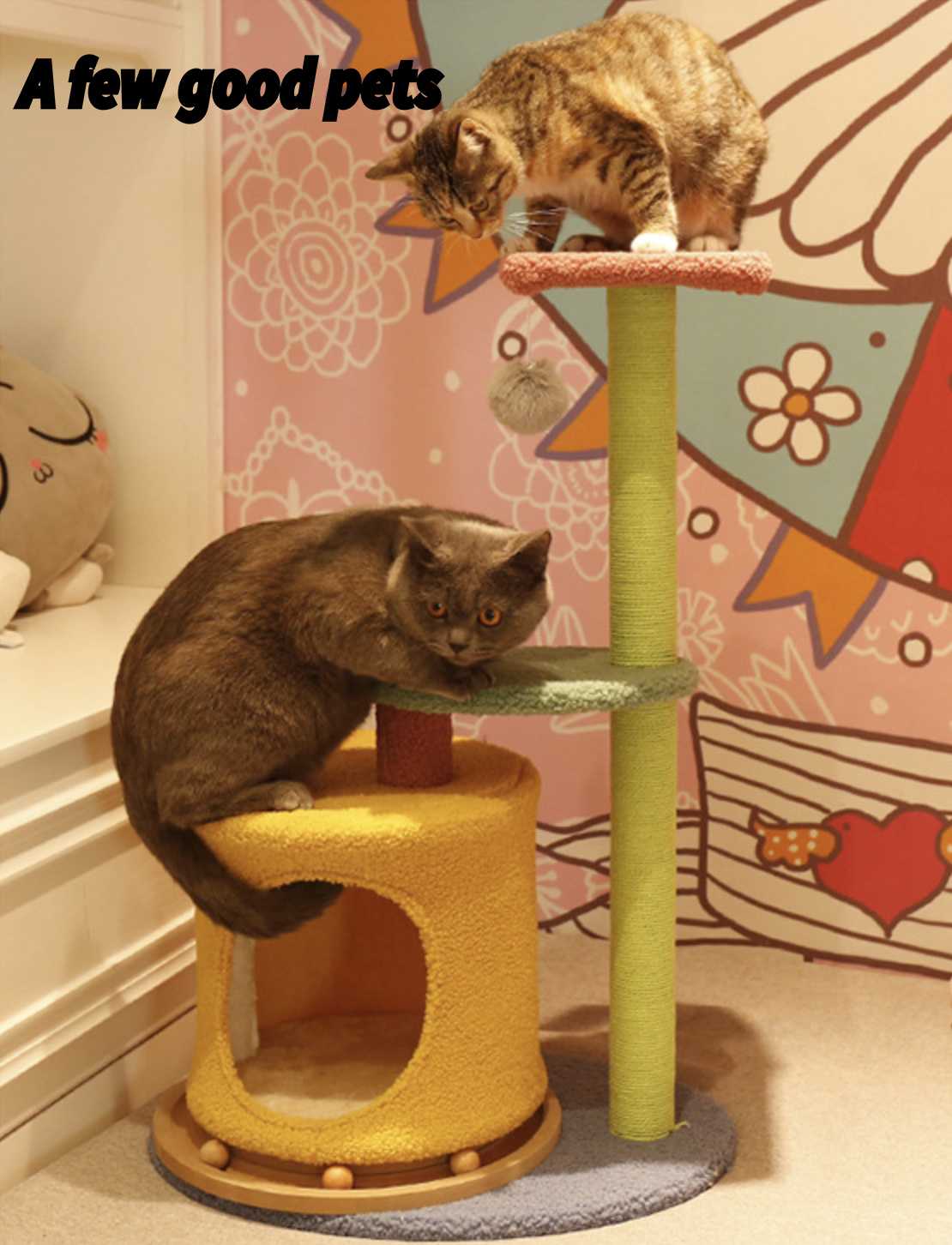 Interactive Cat Toy Scratch Board The Paradise Of Cat Tree House Cat Ball