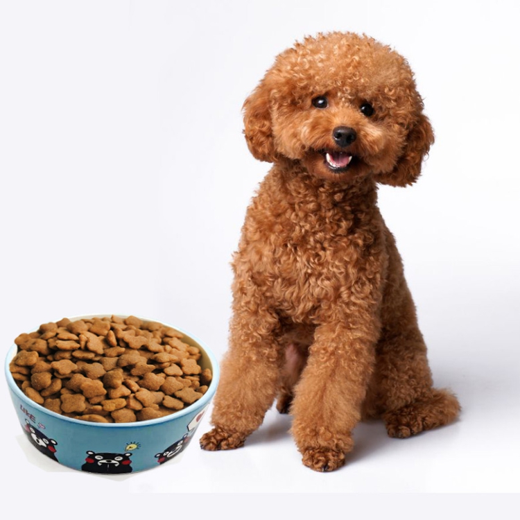 LUVP+KKUMAMON Modelling Rounded Custom Dog Pet Food Salad Water Ceramic Feeding Bowl