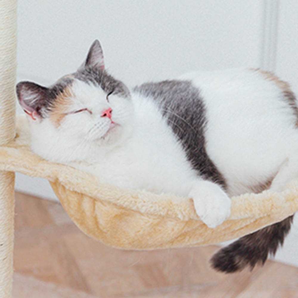 Large Interactive Soft Warm 5 Layers Sisal Scratching Cat Tree Tower