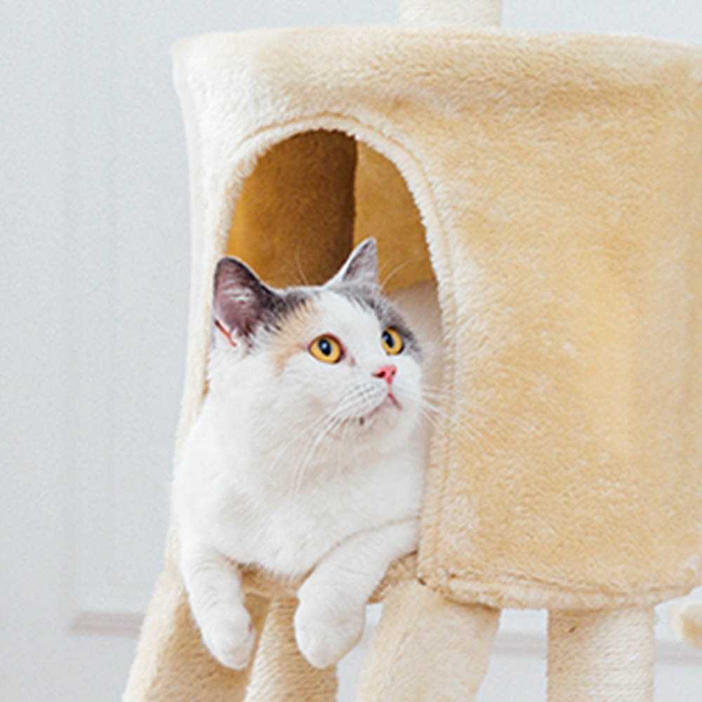 Large Interactive Soft Warm 5 Layers Sisal Scratching Cat Tree Tower