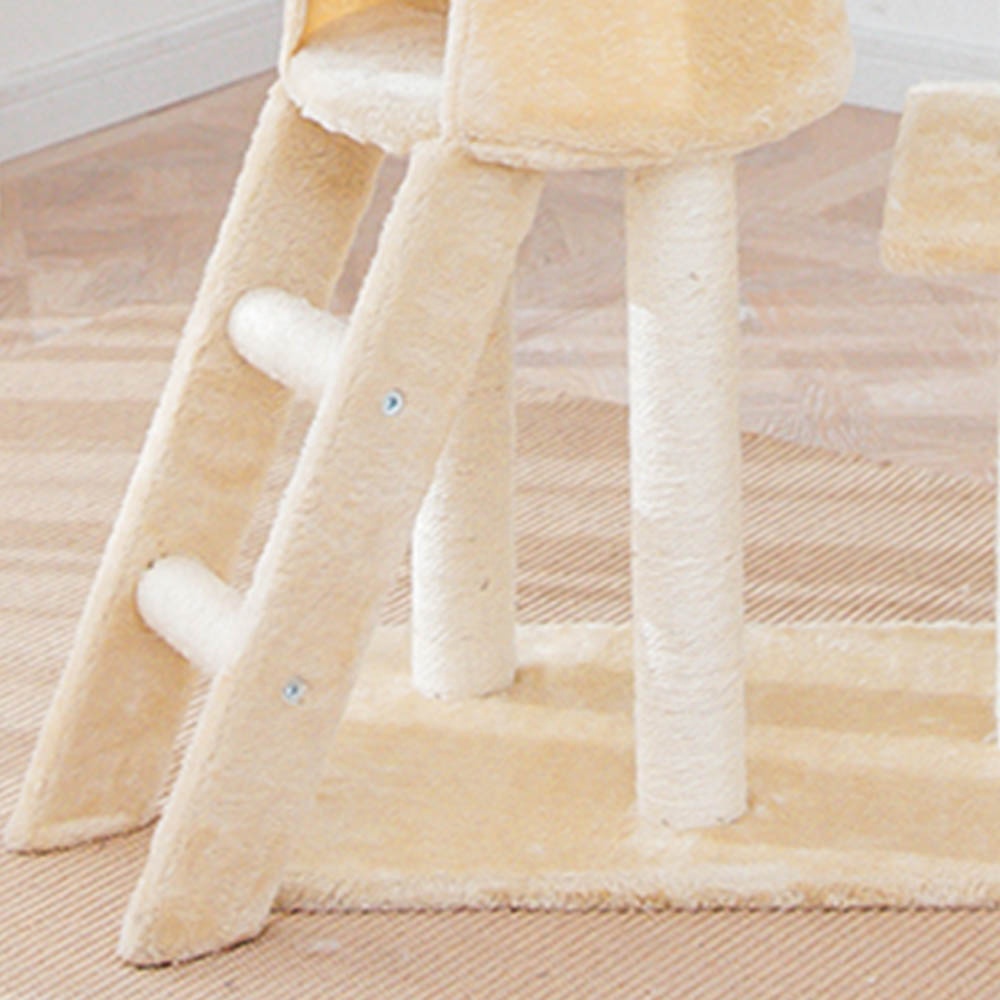 Large Interactive Soft Warm 5 Layers Sisal Scratching Cat Tree Tower