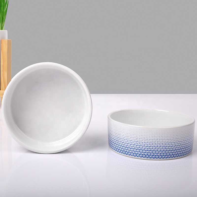 Low MOQ OEM Ceramic Pet Bowl Ceramic Dog Bowl Pet Bowls