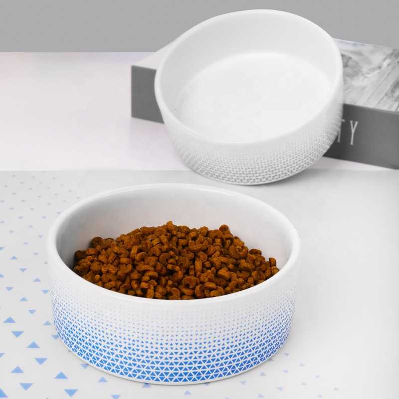 Low MOQ OEM Ceramic Pet Bowl Ceramic Dog Bowl Pet Bowls