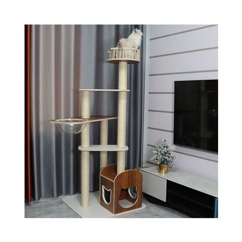 Manufacturer Well Made Cat Climbing Frame Sisal Condo Tower Cat Tree