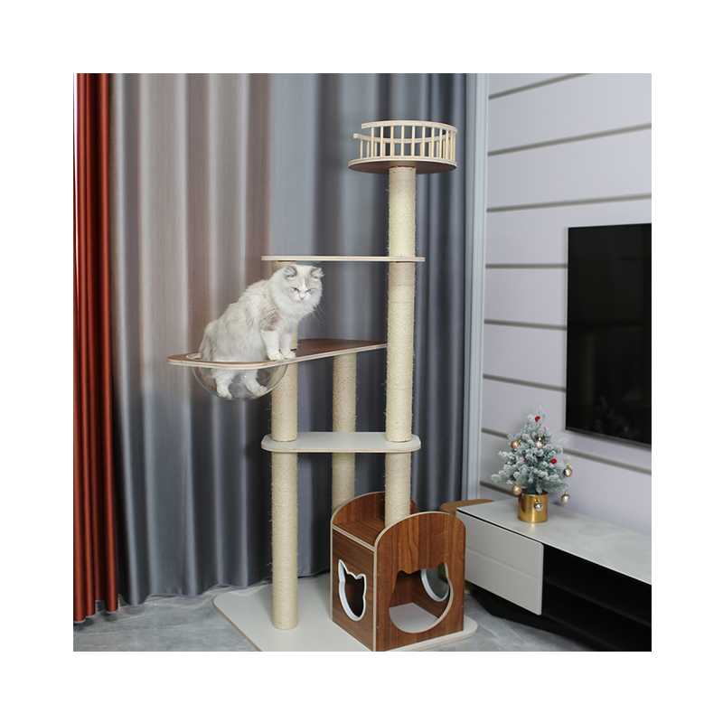 Manufacturer Well Made Cat Climbing Frame Sisal Condo Tower Cat Tree