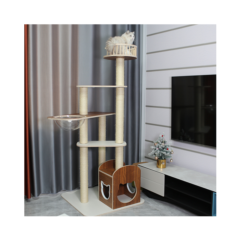 Manufacturer Well Made Cat Climbing Frame Sisal Condo Tower Cat Tree