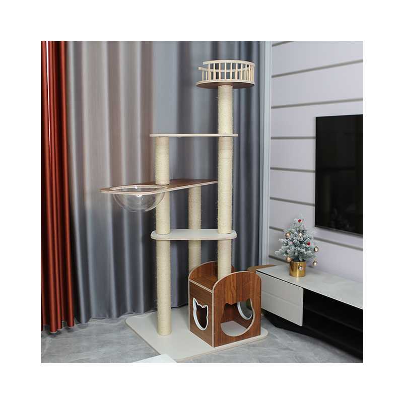 Manufacturer Well Made Cat Climbing Frame Sisal Condo Tower Cat Tree