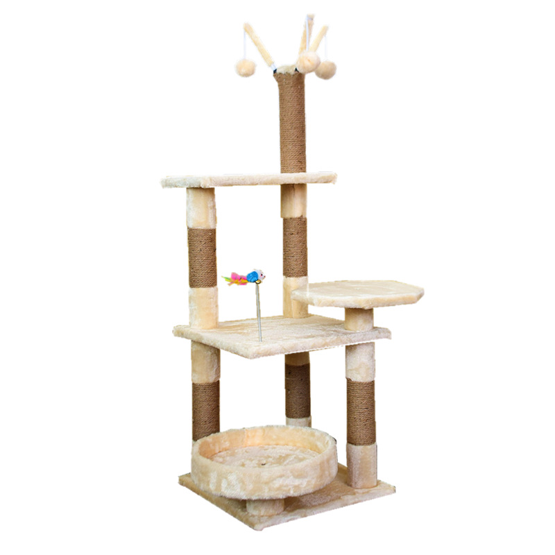 Meeno Pet Products Sisal Scratch Post Cat Tree House Cat Furniture