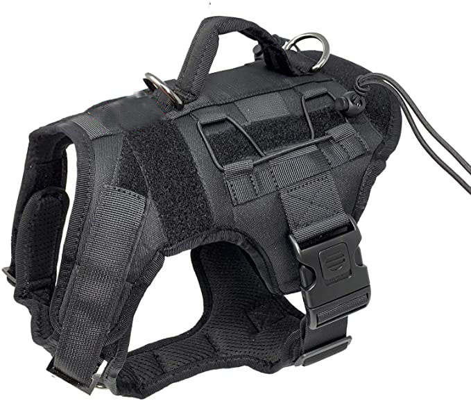 Military K9 Training Vest Tactical Working Adjustable Firm Pet Dog Harness