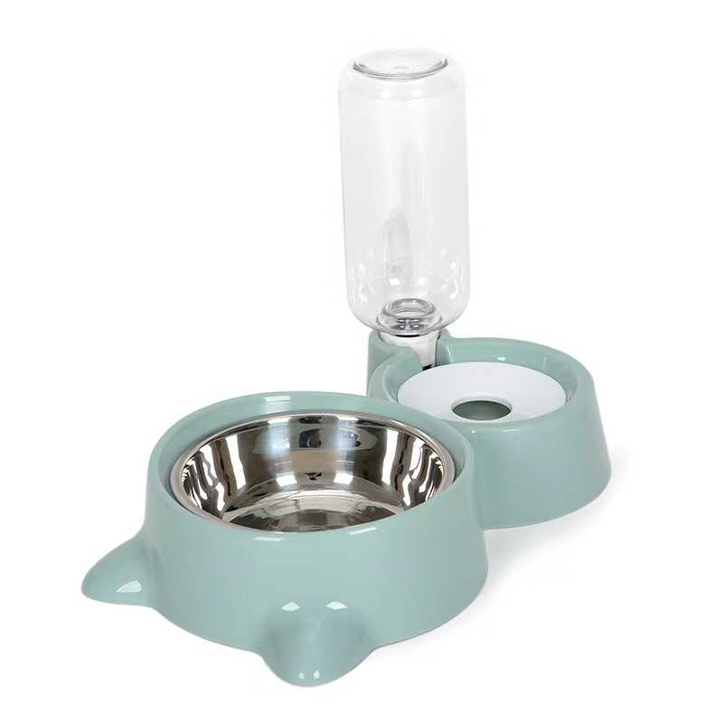 Multifunction Double Pet Bowl Automatic Pet Dog Cat Food Water Dispenser Bottle Bowl Pet Dog