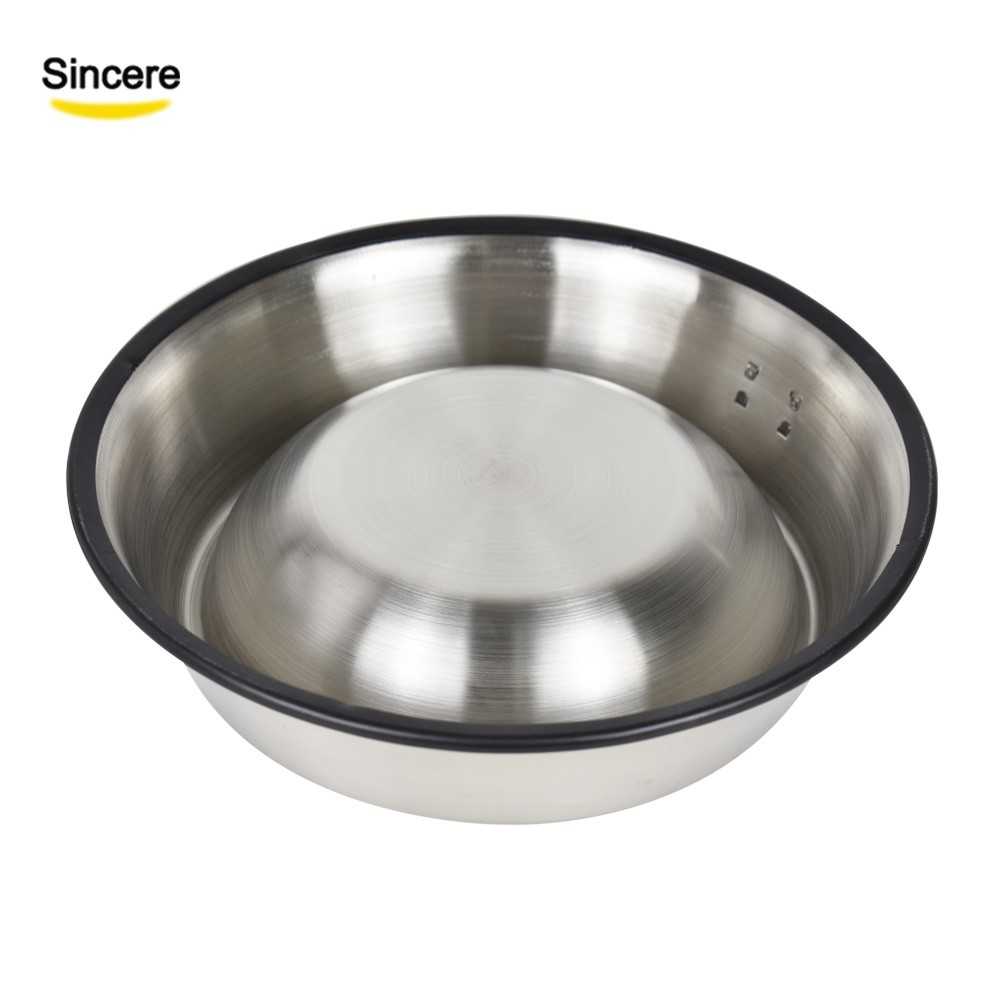 Nonslip Pet Food Bowl Stainless Steel Dog Bowl Cat Bowl