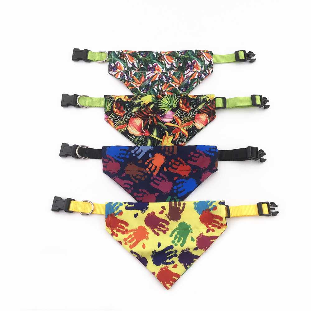 ODM OEM Customizable Mulitcolor Pet Collar Manufacturer Dog Bandana Collar With Competitive